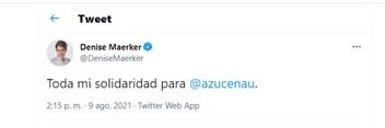 Denise Maerker se solidariza con Azucena Uresti por amenaza
