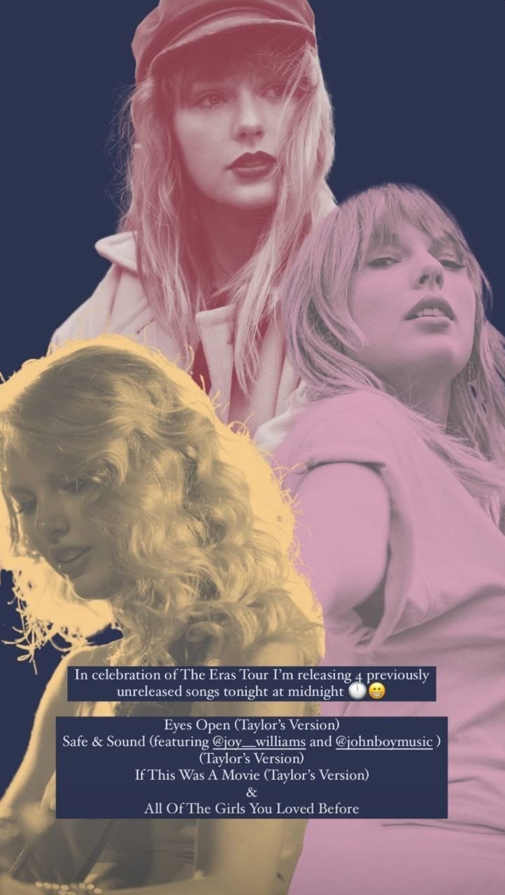 Taylor Swift lanzará 4 nuevas canciones por el inicio de su gira The Eras Tour