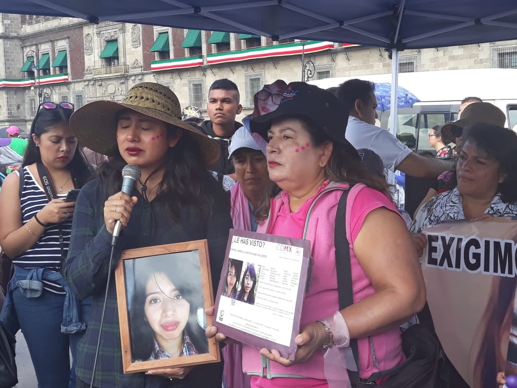 Hermana y mamá de Mariela Vanessa Díaz Valverde, desaparecida el 27 de abril de 2018.