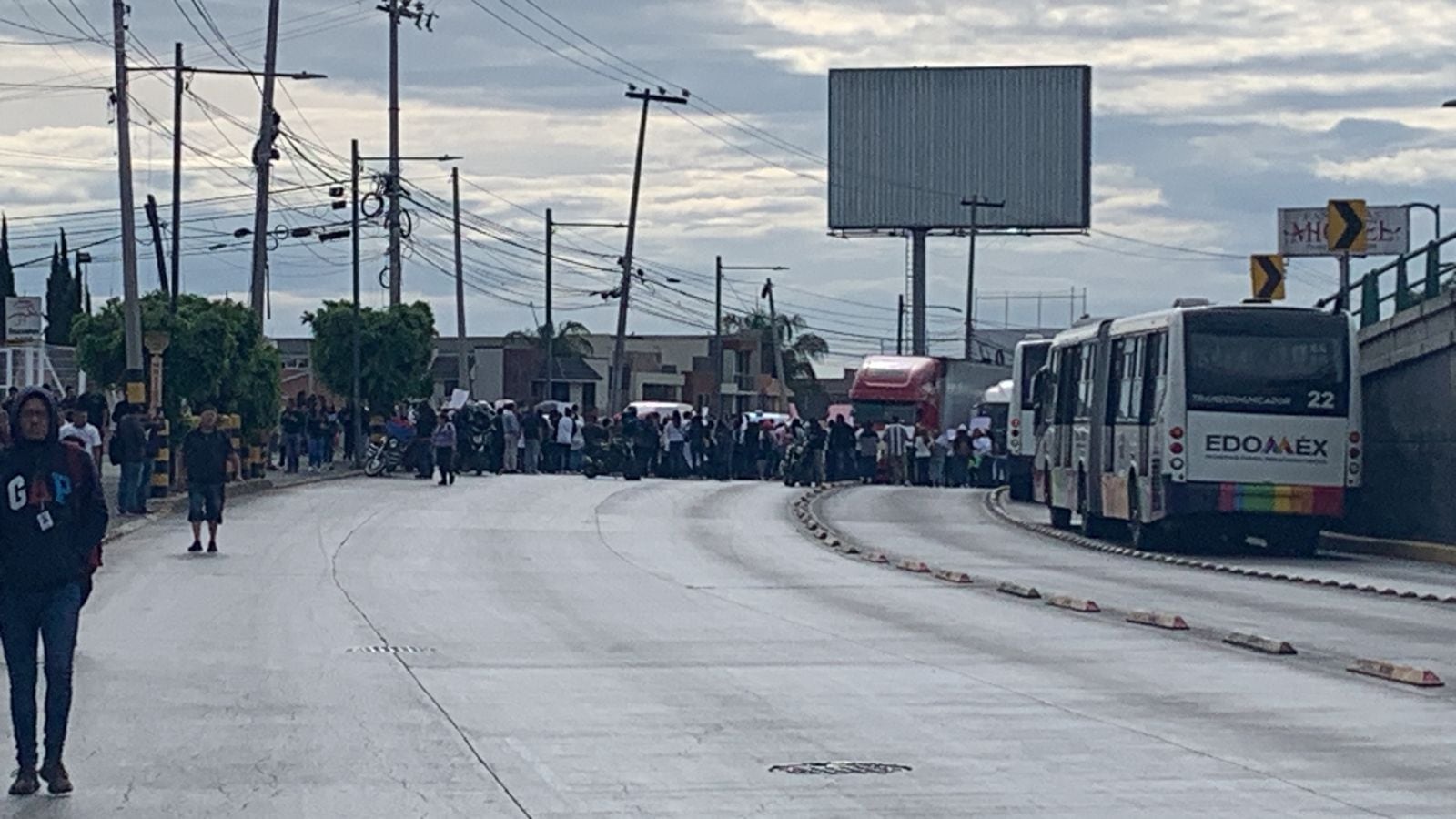 Bloqueo en Coacalco, Estado de México
