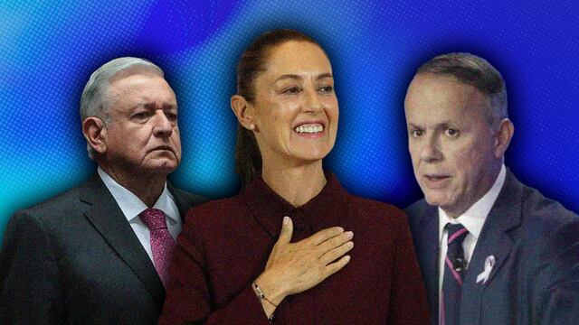 Claudia Sheinbaum, Ciro Gómez Leyva y AMLO