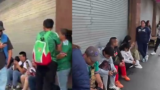 Aficionados hacen fila en el Fan Fest del Zócalo por el México vs Chequia