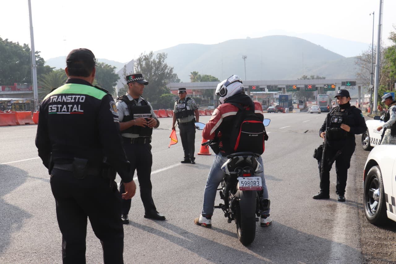 El operativo en Acapulco dejó saldo blanco tras la llegada de motociclistas