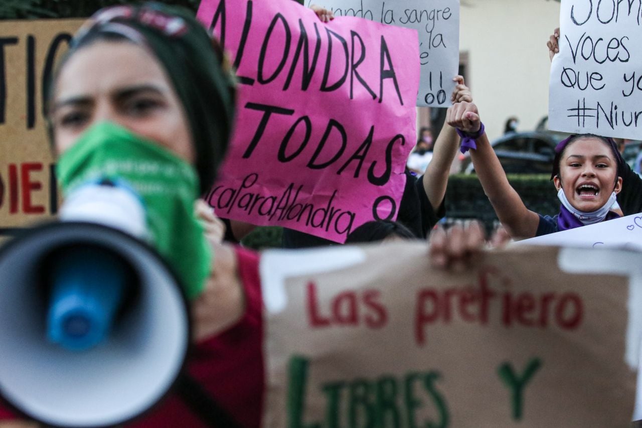 Protesta por feminicidio