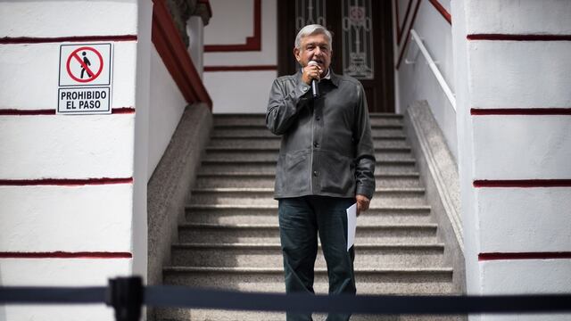 Andrés Manuel López Obrador en conferencia de prensa