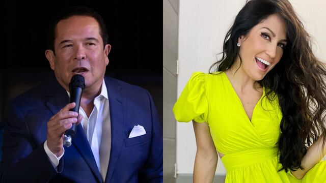 Gustavo Adolfo Infante y la periodista Joanna Vega-Biestro.