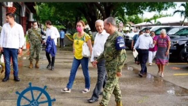 Beatriz Gutiérrez Muller acompaña a AMLO en su gira por Puerto Vallarta