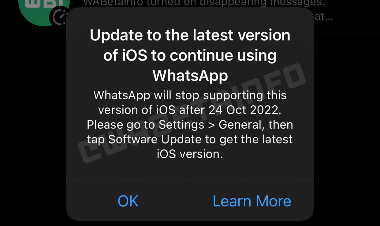 WhatsApp dejará de funcionar en iOS 10 e iOS 11; esto son los iPhone afectados
