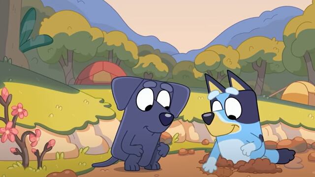 Bluey juega a ser granjera