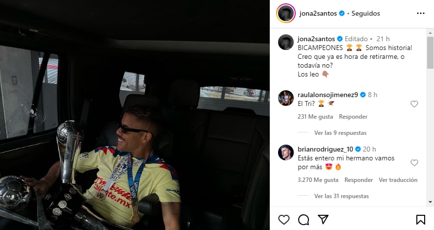 Post de Jonathan dos Santos