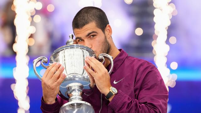 Carlos Alcaraz tras ganar el US Open.
