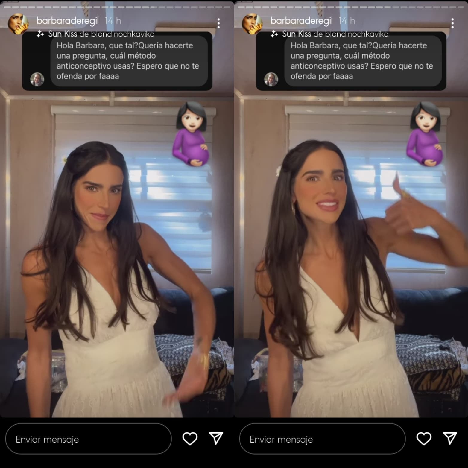 Bárbara de Regil expresa su deseo de estar embarazada.