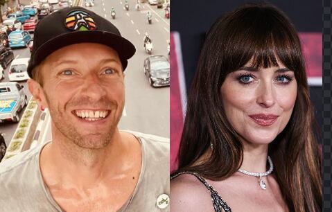 Chris Martin y Dakota Johnson