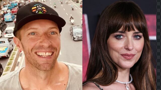 Chris Martin y Dakota Johnson