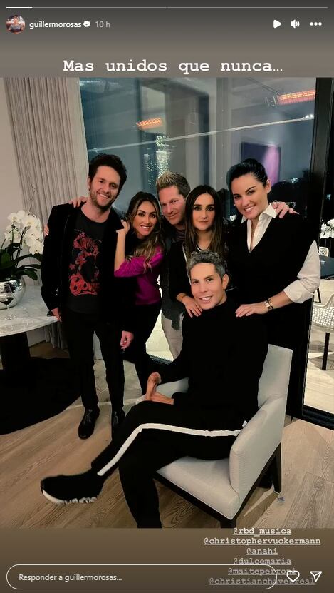 RBD se reencuentra en casa de Anahí.