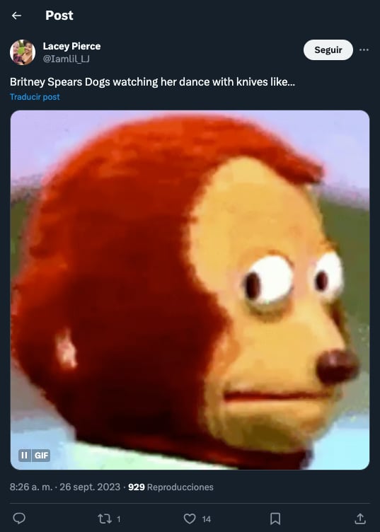 Memes de Britney Spears bailando con cuchillos