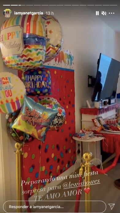 Yanet García celebra cumpleaños de su novio