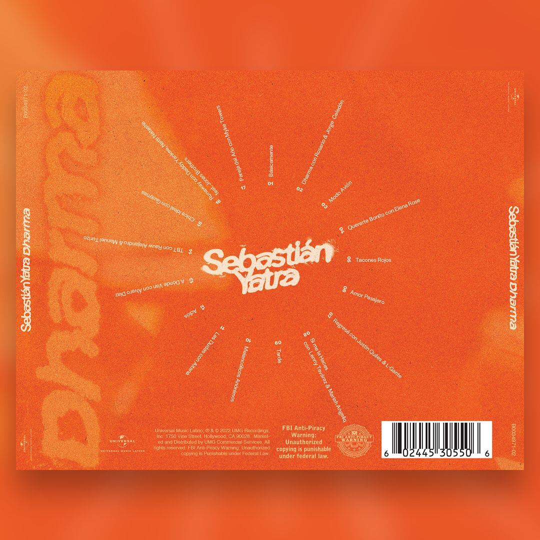Sebastián Yatra, portada Dharma