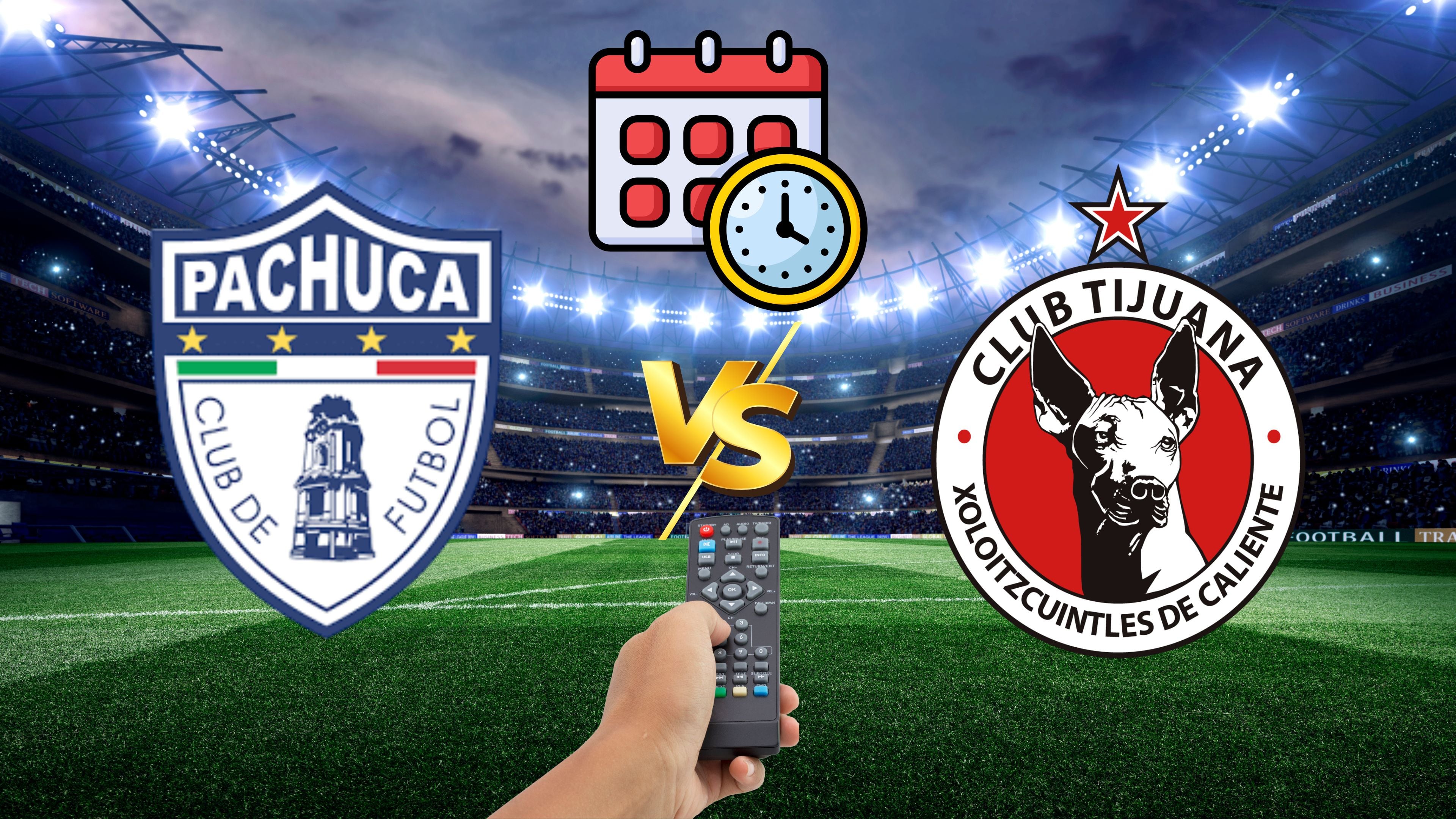 Pachuca vs Tijuana: Hora y canal para ver el partido de la Jornada 9 de la Liga MX