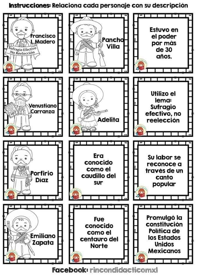 Actividades escolares de la Revolución Mexicana para hacer el 20 de noviembre