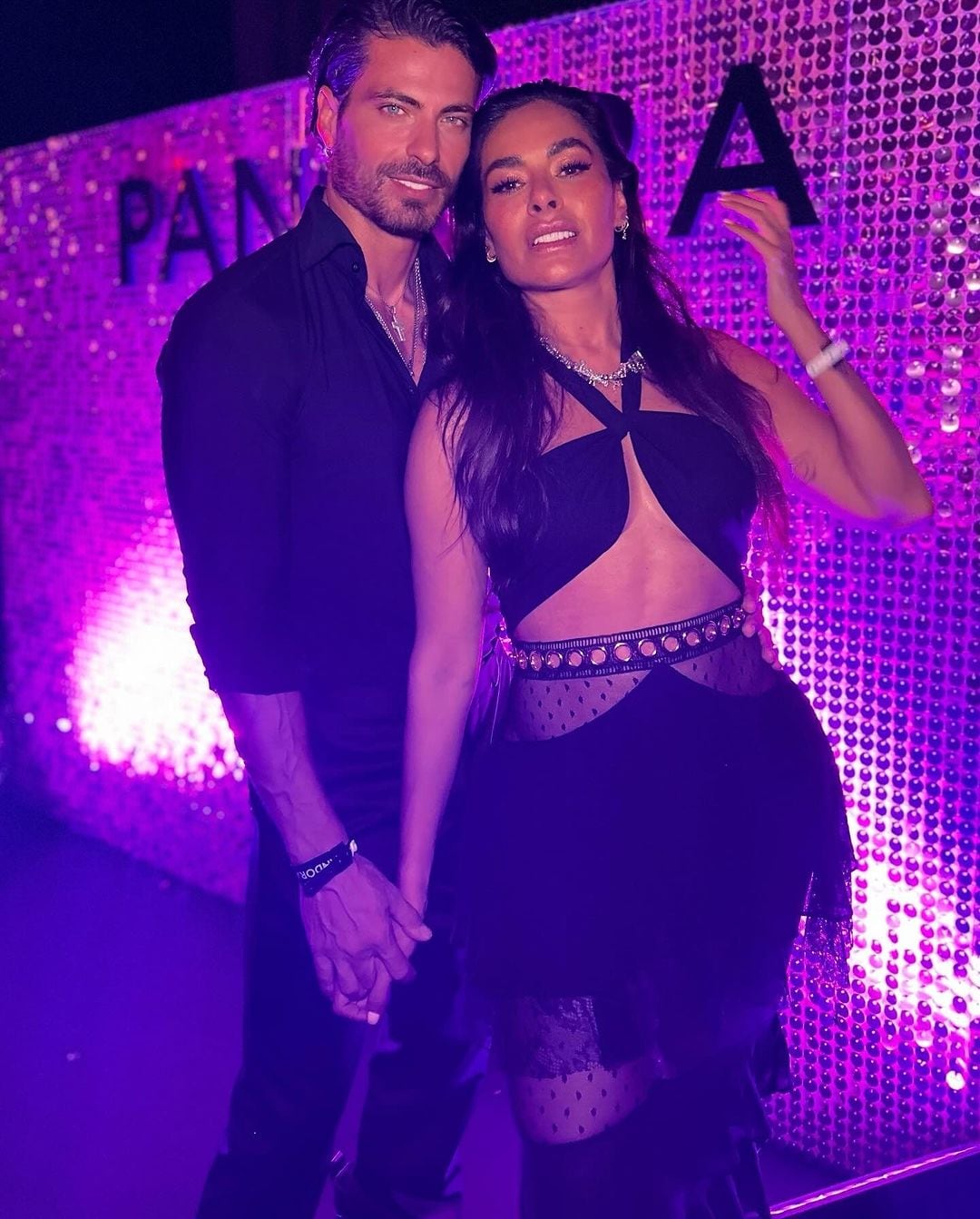 Galilea Montijo y su novio Isaac Moreno.