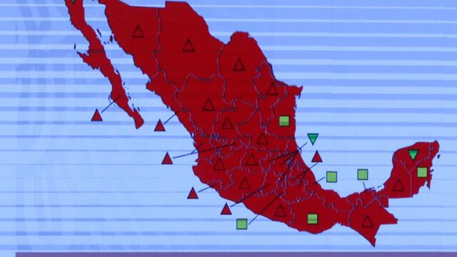 Mapa del Semáforo de Alerta Covid-19.