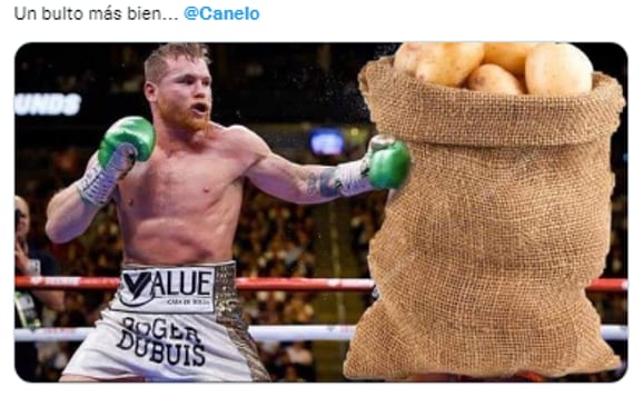 Memes Canelo Álvarez y Caleb Plant