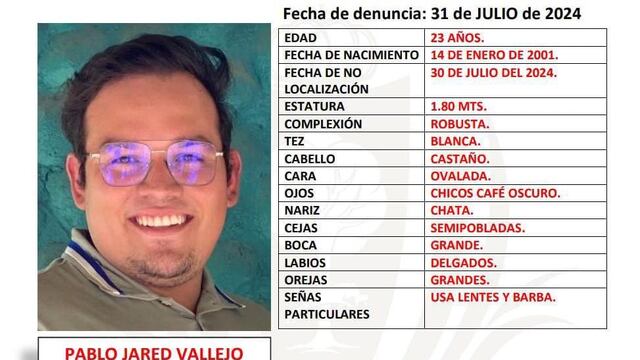 ¿Qué le pasó a Pablo Jared Vallejo? Joven desaparecido es buscado en Coahuila y Durango
