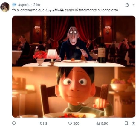 Memes por el concierto cancelado de Zayn Malik en CDMX