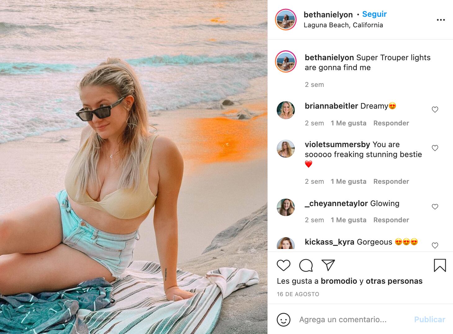 La cantante británica Bethanie Lyon