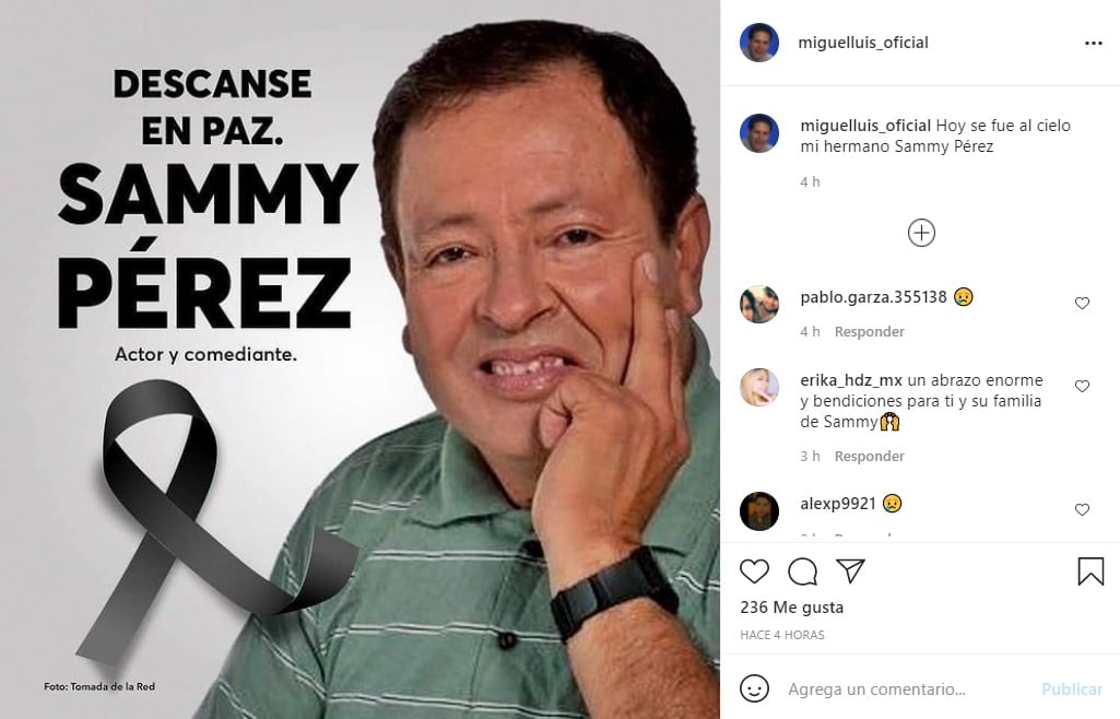 Miguel Luis se despide de Sammy Pérez