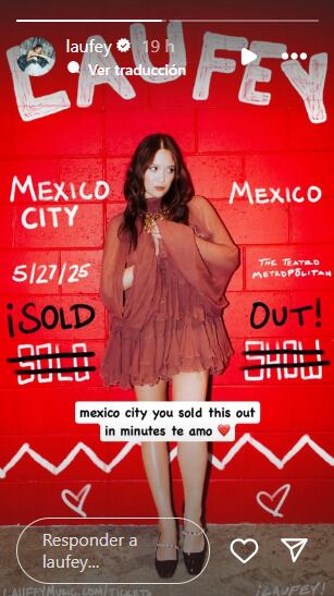 Fecha para concierto de Laufey en México ya es sold out