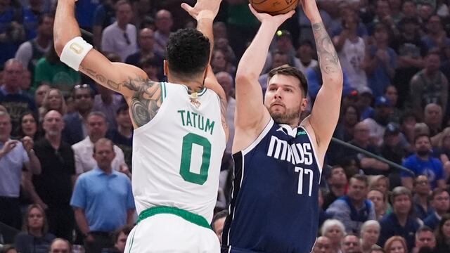 Jayson Tatum y Luka Doncic en las Finales de la NBA.