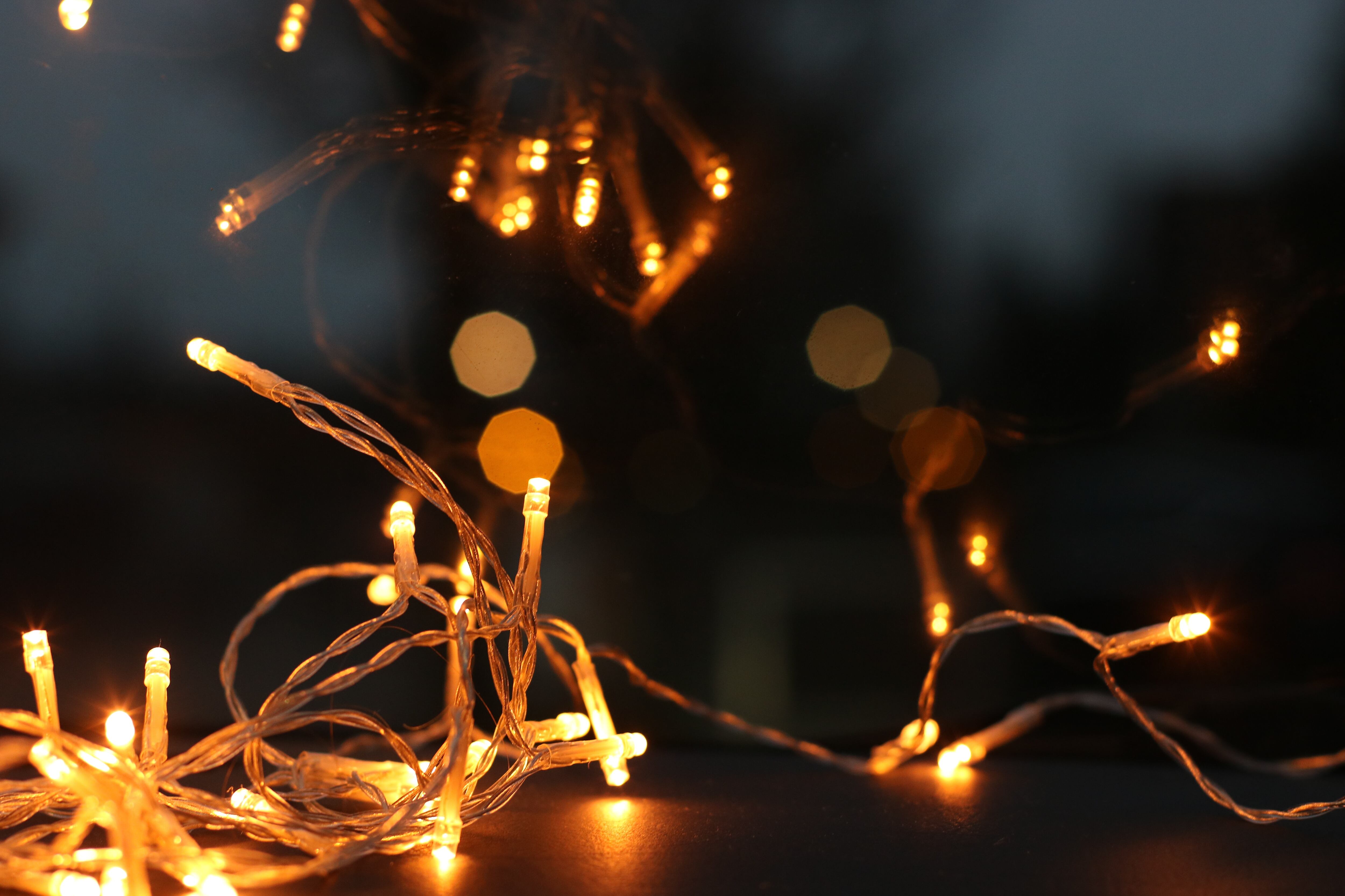 Luces navideñas.