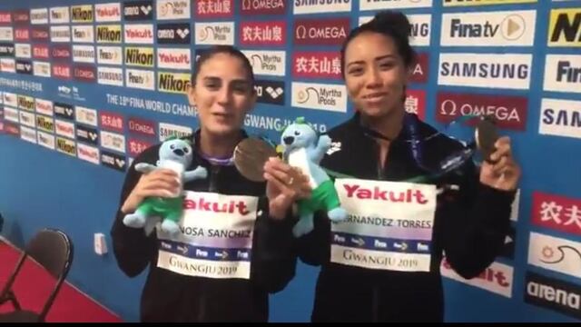 Espinosa y Hernández se colgaron la medalla de bronce en Gwangju