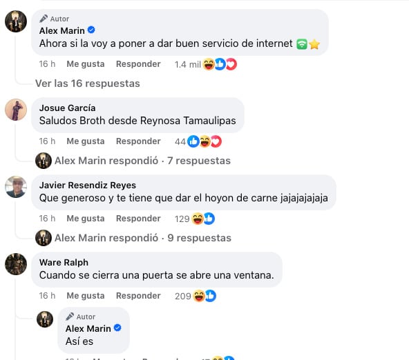 Alex Marín comenta sobre si colaborará con la chica Movistar