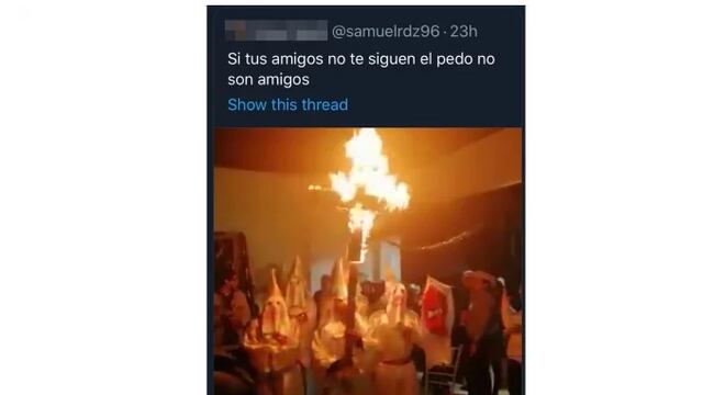 El joven que se disfrazó eliminó sus cuentas de redes sociales