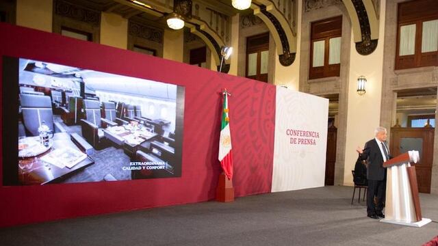 Conferencia de prensa de AMLO en Palacio Nacional