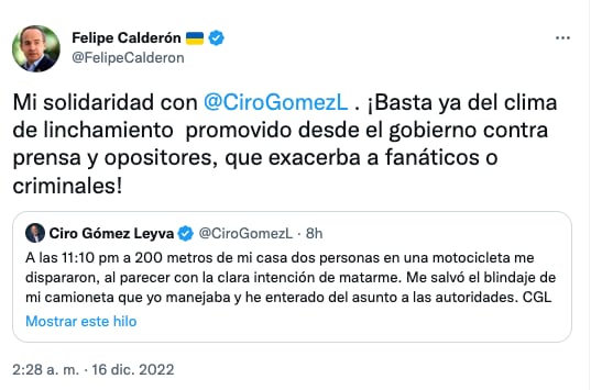 Tuit Felipe Calderón