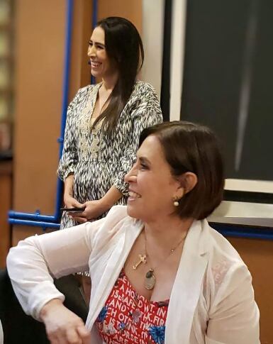 Mariana Moguel y Rosario Robles