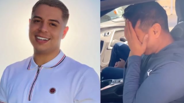 Eduin Caz de Grupo Firme regala un auto a su amigo