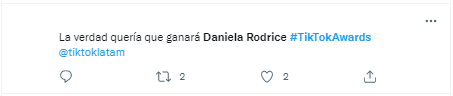 Reclaman que Daniela Rodrice no ganara.