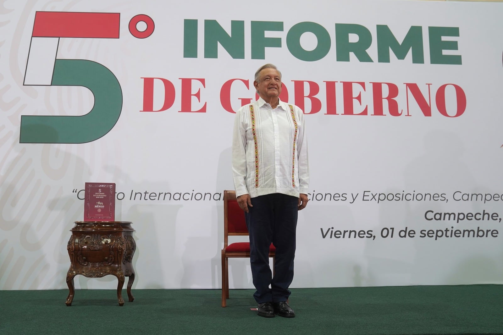 AMLO rinde su quinto informe de gobierno