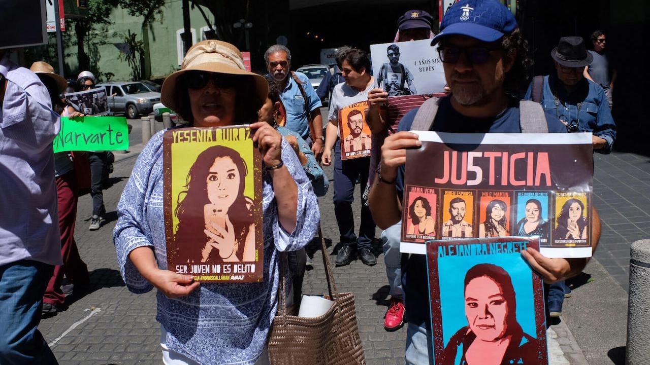 Protesta en Veracruz a 4 años del multihomicidio en la Narvarte.