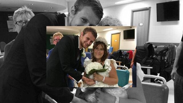 Pareja se casa en hospital después de que los doctores diagnosticaran 48 horas de vida a la novia.