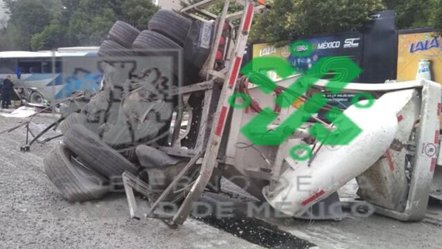 Imágenes de la SSC sobre el accidente de este martes 8 de octubre.