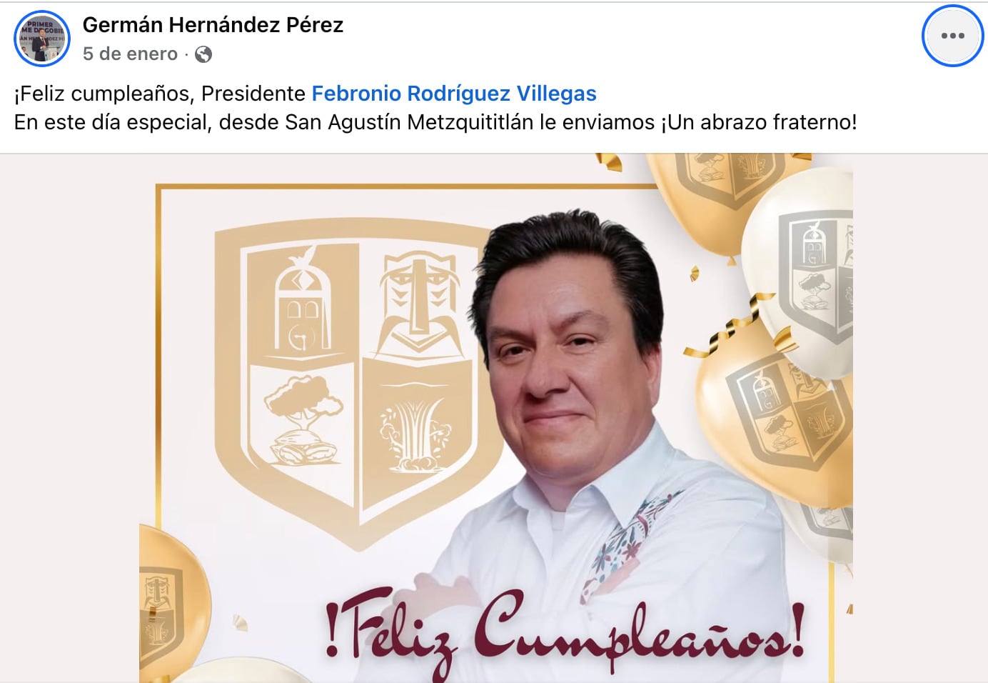 Febronio Rodríguez, presidente municipal de Tianguistengo, Hidalgo