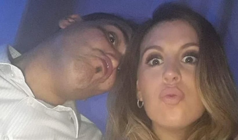 Diego Barría y su esposa Virginia Brugger