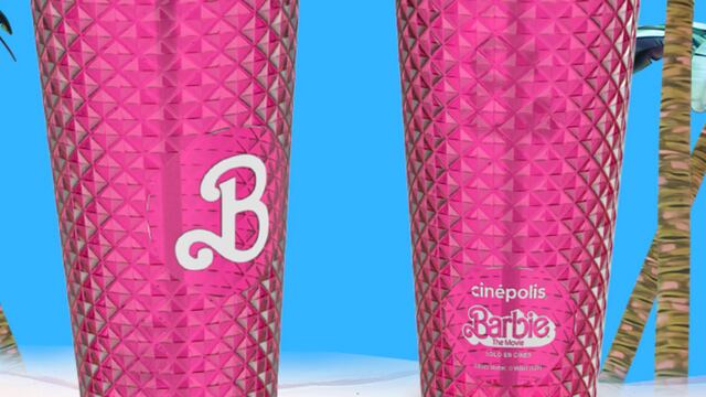 Vaso de Barbie en Cinépolis