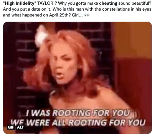 Reacciones a High Infidelity de Taylor Swift de su álbum Midnights